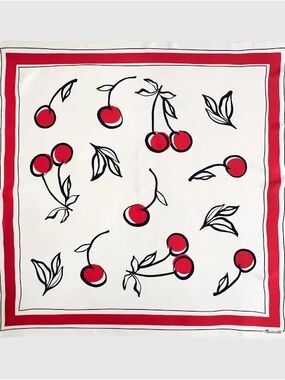 Medium Silk Bandana Madewell Cherry Red
